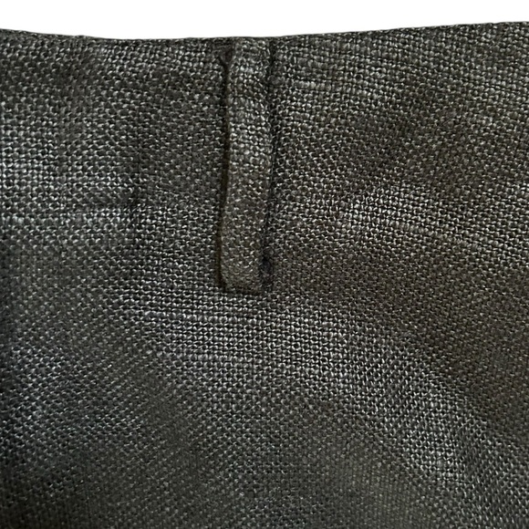 Ralph Lauren Collection Purple Label Black Linen Midi Pencil Skirt Size 6 - Picture 10 of 15